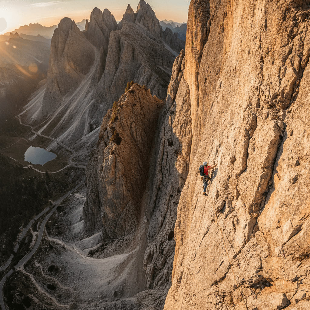 Arrampicata sulle Dolomiti
